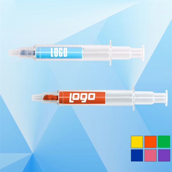 Syringe Shaped Highlighter Marker - Image 1