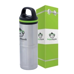 iCOOL Odin 20 oz. Stainless Steel Vacuum Water Bottle & P...