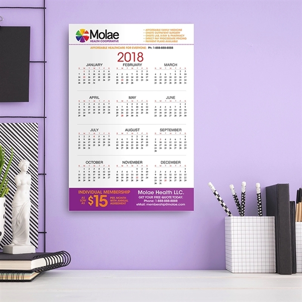 PaperSplash(SM) 11" x 17" Wall Calendar - Image 2