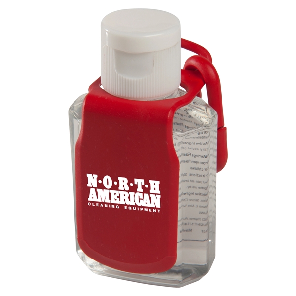 Hand Sanitizer with Carabiner Clip 2 oz - Image 1