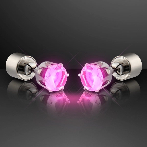 LED Faux Diamond Pierced Earrings - Image 3