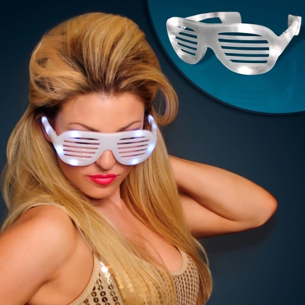 Promotional light up slotted sunglasses - Image 5