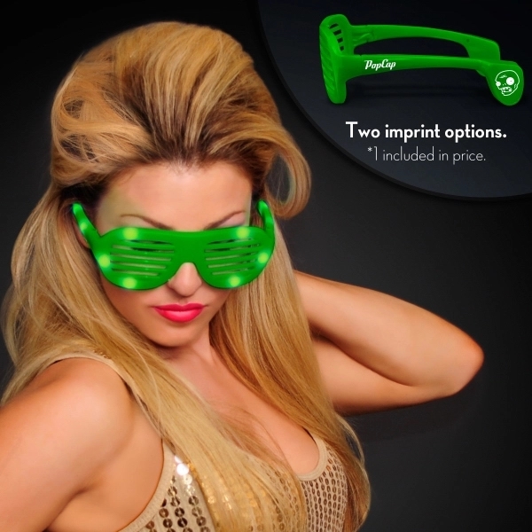 Promotional light up slotted sunglasses - Image 6
