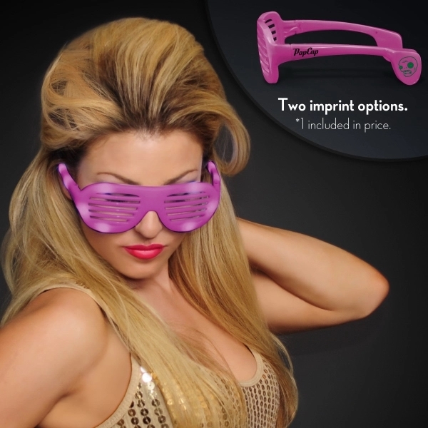 Promotional light up slotted sunglasses - Image 10