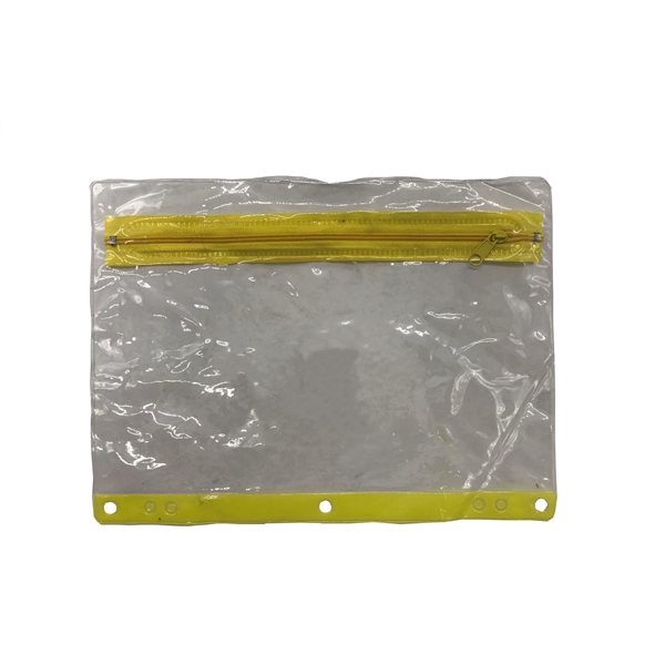 Transparent PVC File Pocket / Documents Pouch with Zipper - Image 1