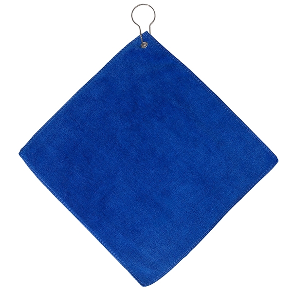 Microfiber Golf Towel with Grommet and Hook - Image 3