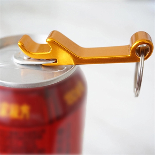 Aluminum Bottle Opener With Key Ring - Image 3