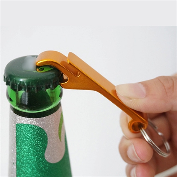 Aluminum Bottle Opener With Key Ring - Image 4