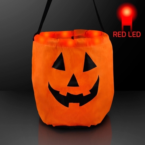 LED Pumpkin Trick-Or-Treat Halloween Bag - Image 2