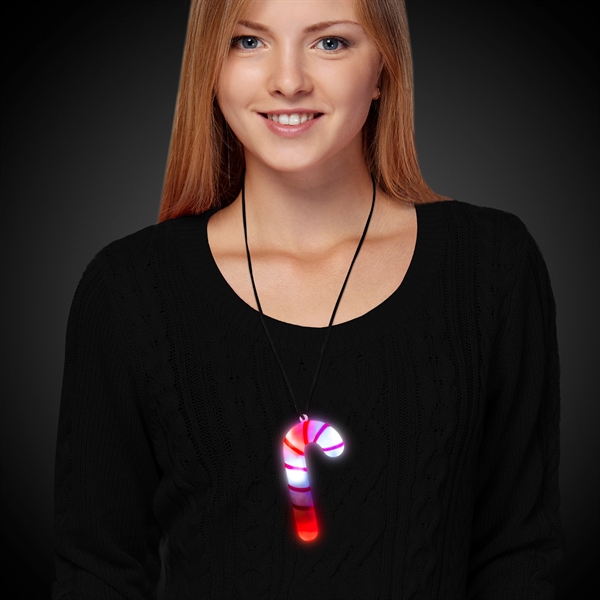 LED Candy Cane Necklace - Image 4