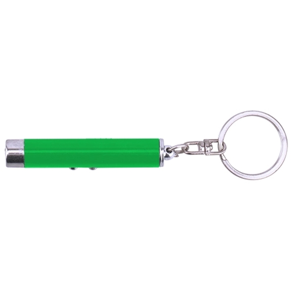 Dual Function Laser Pointer and LED Flashlight Keychain - Image 3