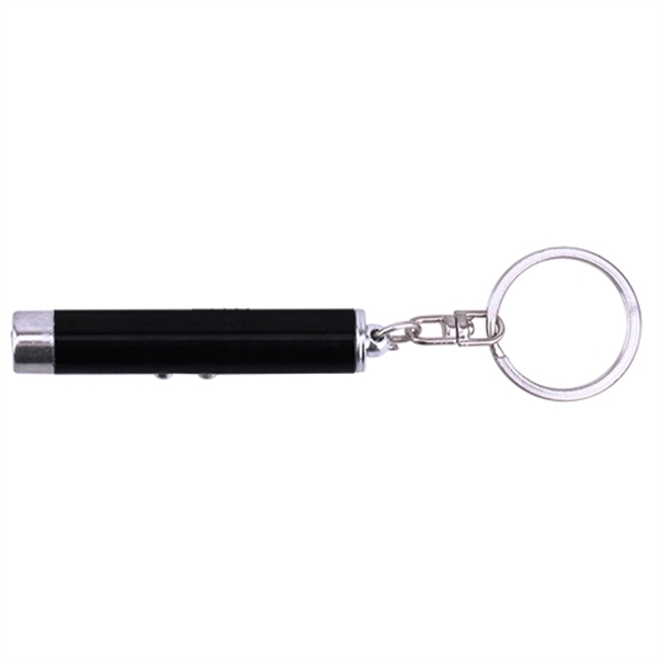Dual Function Laser Pointer and LED Flashlight Keychain - Image 4