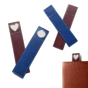 PU Leather Bookmark with Photo Holder