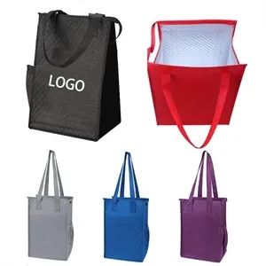 Insulated Lunch-style Tote with Side Pocket