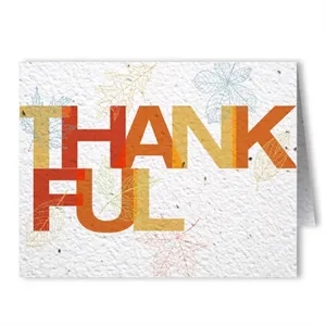Thanksgiving Seed Paper Greeting Card