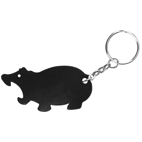 Hippo shape bottle opener key chain - Image 4