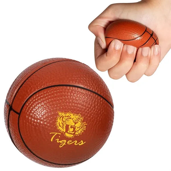 Basketball Super Squish Stress Reliever - Image 1
