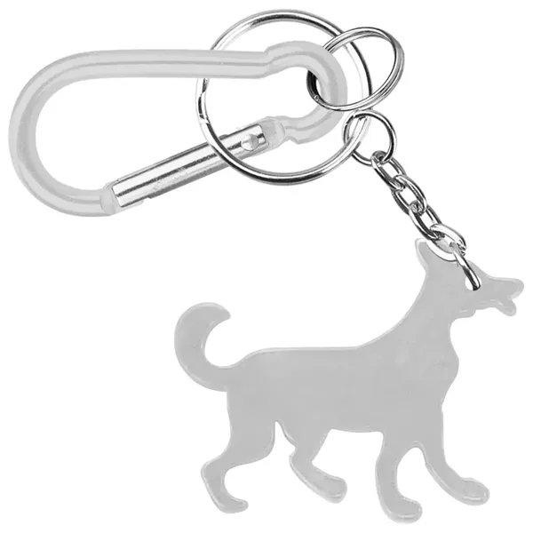 Dog Shape Bottle Opener Key Chain with Carabiner - Image 4