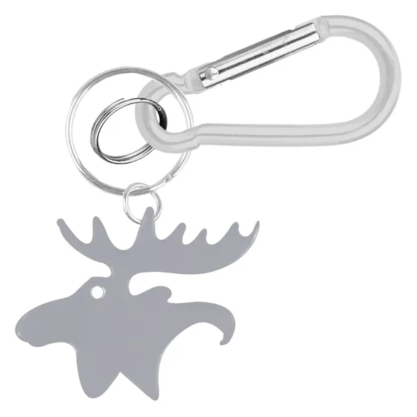 Moose Shape Bottle Opener Key Chain with Carabiner - Image 5