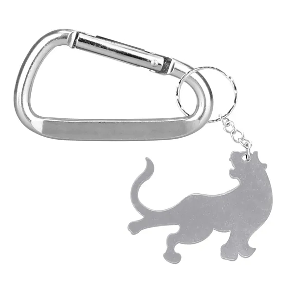 Tiger Shape Bottle Opener Key Chain with Carabiner - Image 5