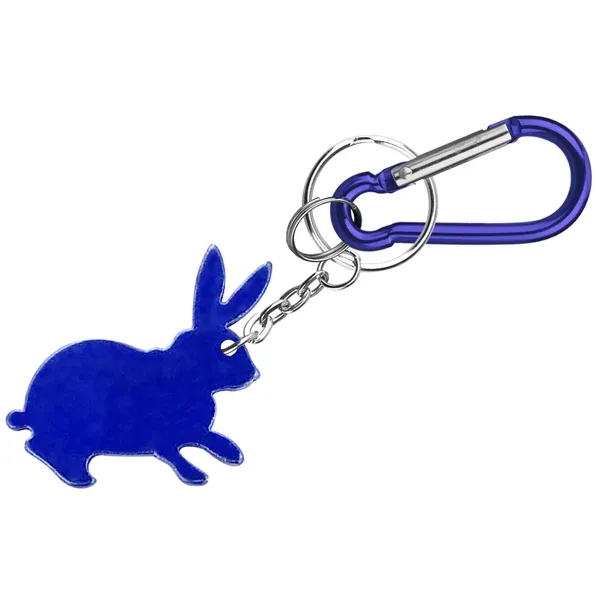 Rabbit Shape Bottle Opener with Key Chain & Carabiner - Image 2