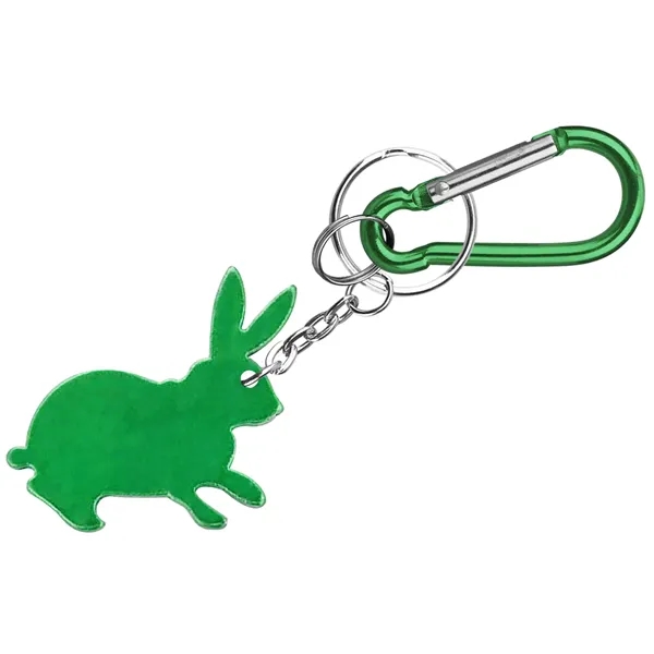 Rabbit Shape Bottle Opener with Key Chain & Carabiner - Image 3