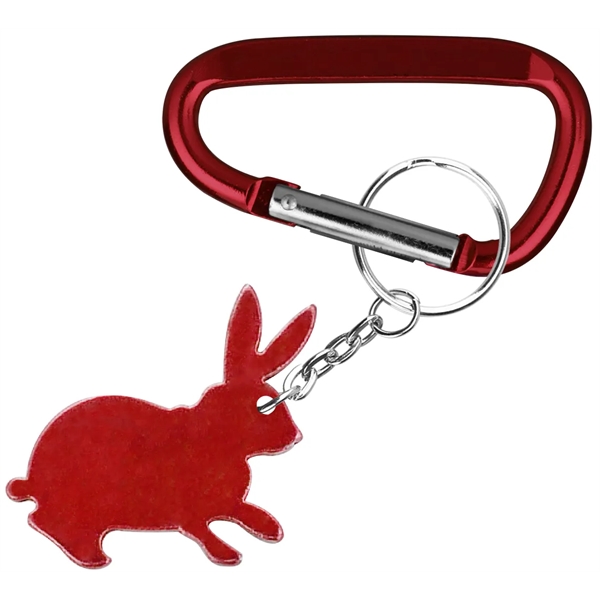 Rabbit Shape Bottle Opener with Key Chain & Carabiner - Image 5