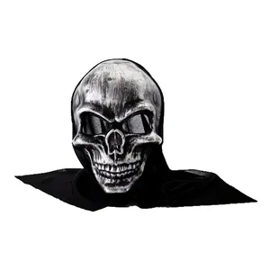 Plastic Human Skeleton Face Mask for Halloween