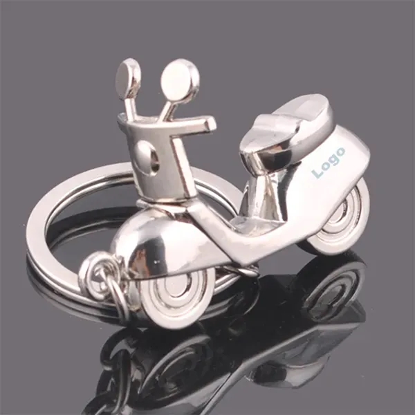Metal Mini Motorbike Shape Key Chain - Image 2