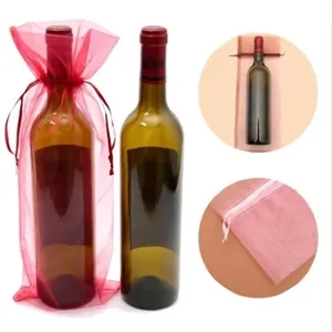 Organza Wine bottle Bag,Gauze Gift Bag