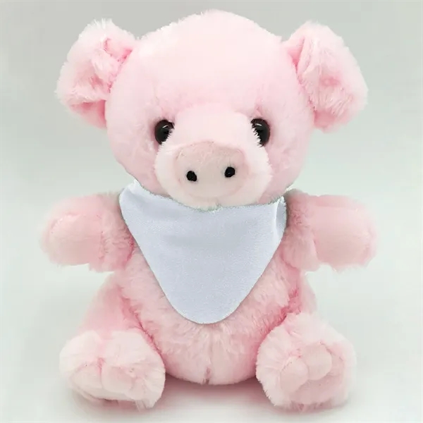 9" Plush Buddies Stuffed Pig - Image 2