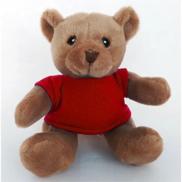 6" Beanie Brown Bear with Embroidered Eyes - Image 10