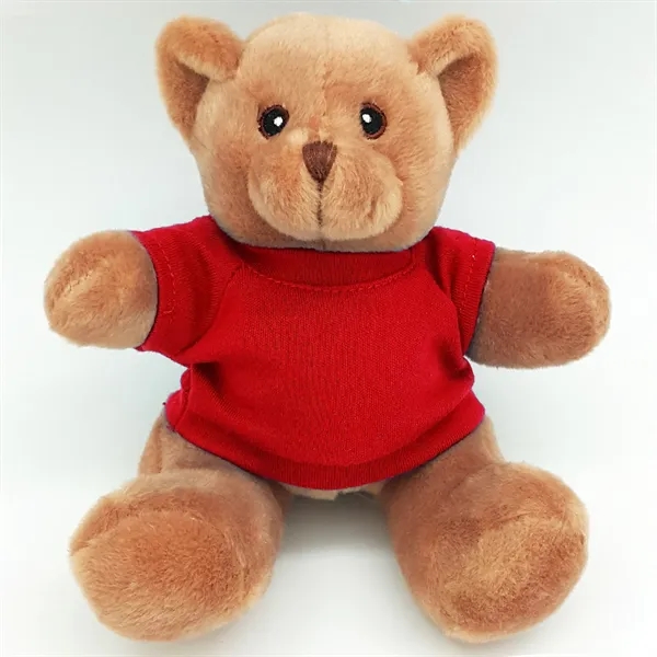 6" Beanie Brown Bear with Embroidered Eyes - Image 11