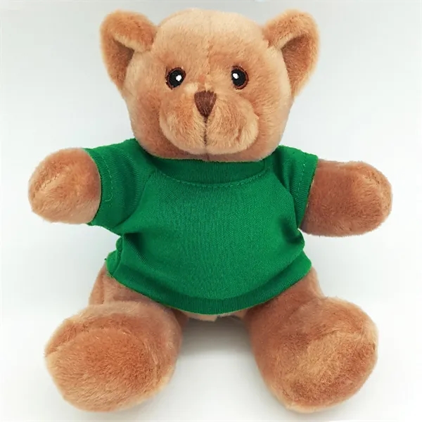 6" Beanie Brown Bear with Embroidered Eyes - Image 15