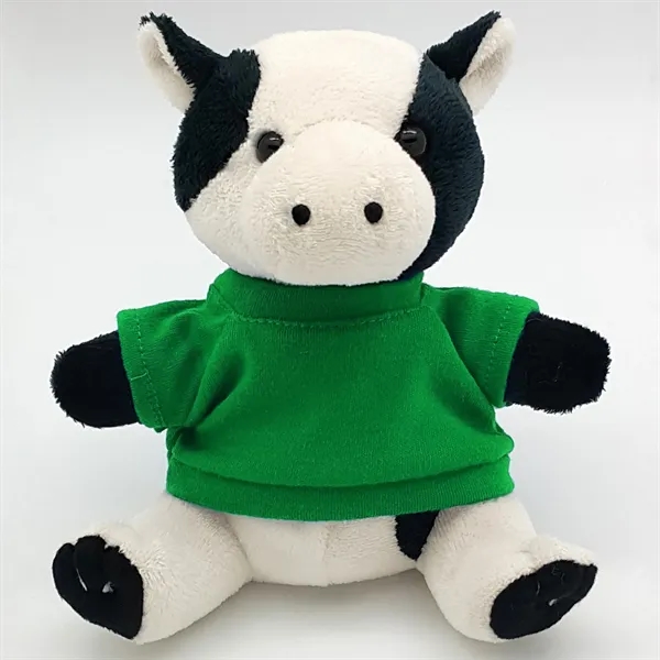6" Beanie Cow with Embroidered Eyes - Image 12