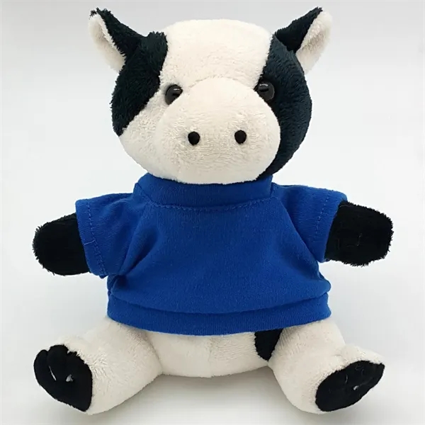 6" Beanie Cow with Embroidered Eyes - Image 13
