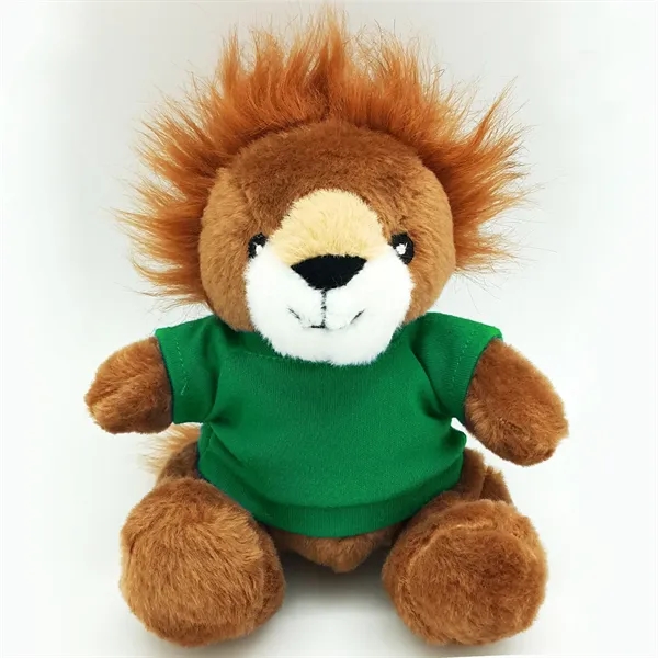 6" Beanie Lion with Embroidered Eyes - Image 12