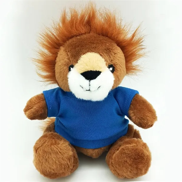 6" Beanie Lion with Embroidered Eyes - Image 13
