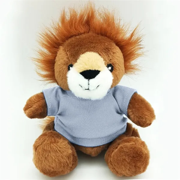 6" Beanie Lion with Embroidered Eyes - Image 14