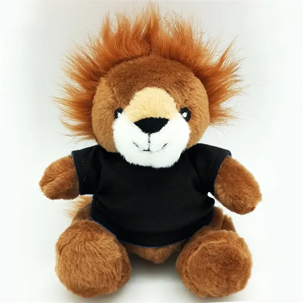 6" Beanie Lion with Embroidered Eyes - Image 15