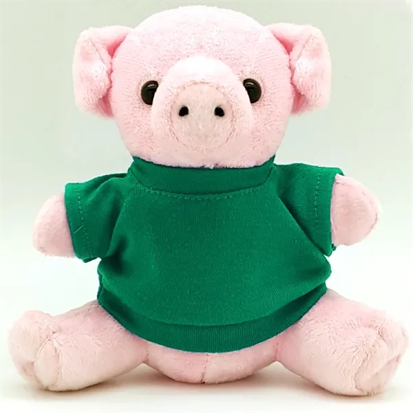 6" Beanie Pig with Embroidered Eyes - Image 12