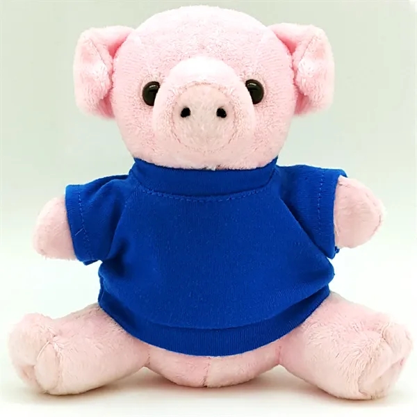 6" Beanie Pig with Embroidered Eyes - Image 13