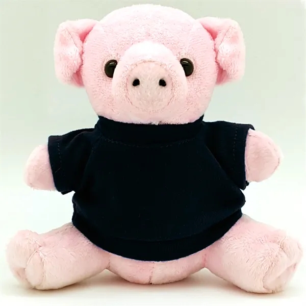 6" Beanie Pig with Embroidered Eyes - Image 15