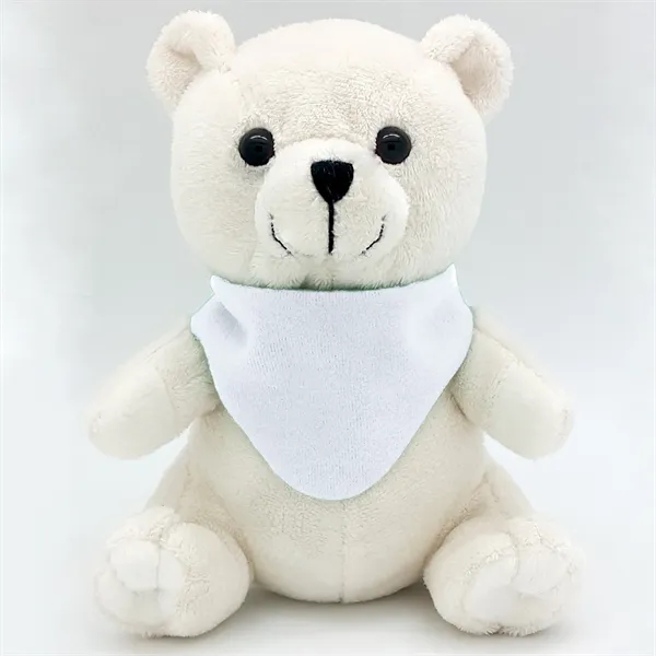 6" Beanie White Bear - Image 2