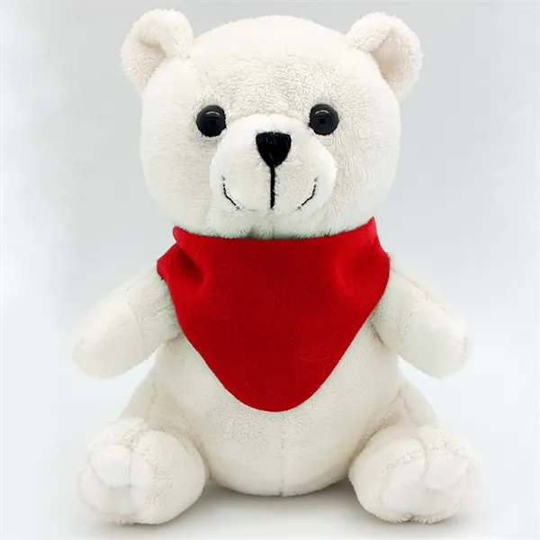 6" Beanie White Bear - Image 3