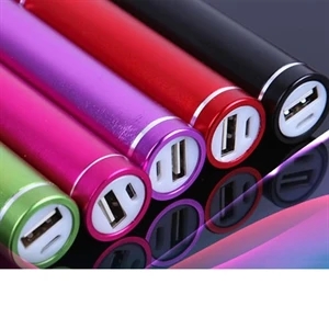 Portable Rechargeable 2,200mAh Cylinder Power Bank
