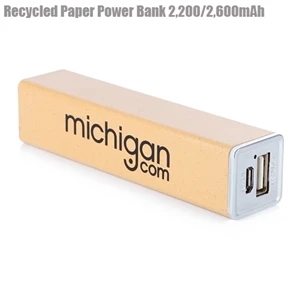 Custom Recycled Paper Power Bank