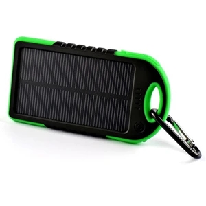 Outdoor Solar Charger Power Bank with Carabiner