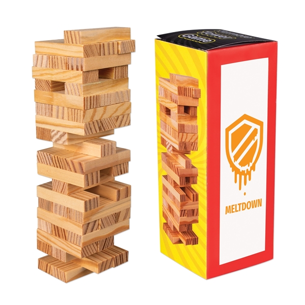 Mini Wooden Tower Game - Image 1