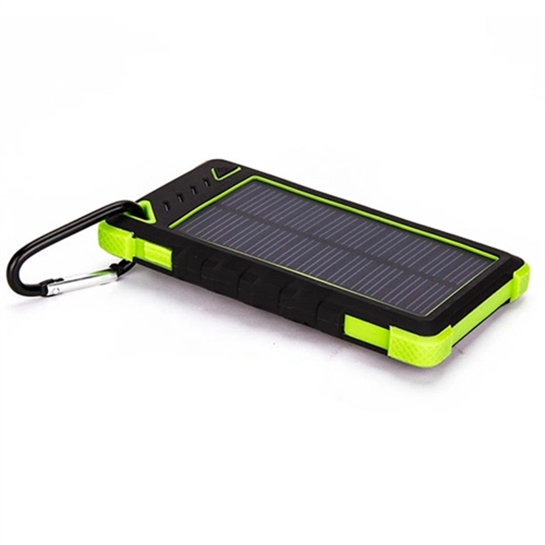 10,000mAh Outdoor/Travel Waterproof Solar Charger Power Bank - Image 2